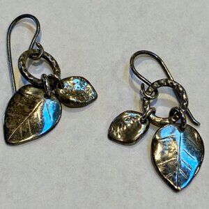 Sterling Silver Silpada Leaf Drop Earring
